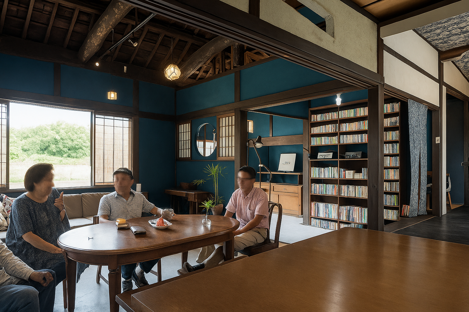 天井を解体した様子