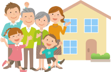 家族のイラスト